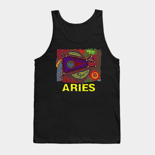 Constellation Aries Tank Top by NightserFineArts